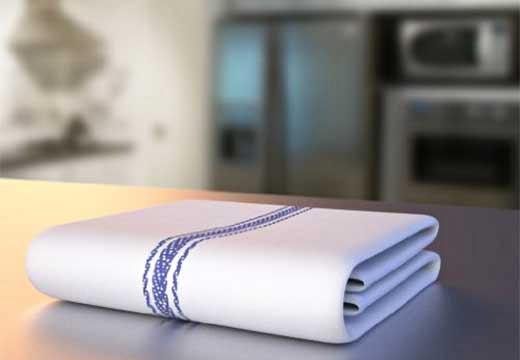 Как вернуть белизну кухонным полотенцам в домашних условиях